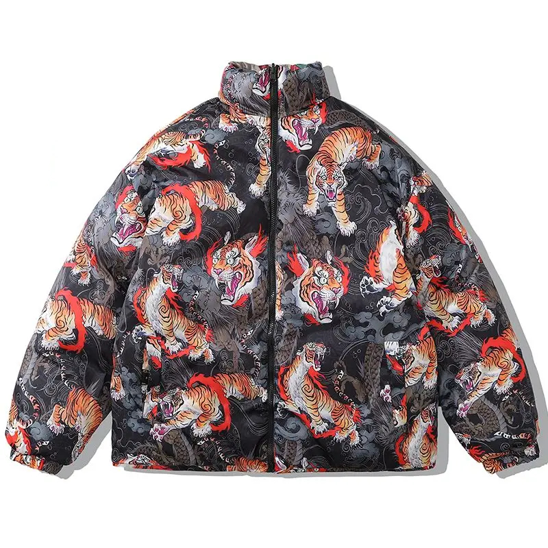 0-312c51.jpeg Parka reversible homme avec motifs style japonais, avec des tigres et dragons sur un fond noir