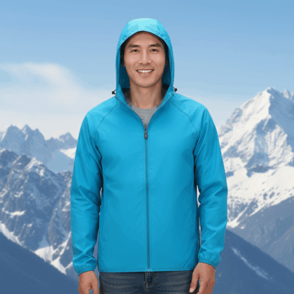 Parka pluie homme imperméable à séchage rapide