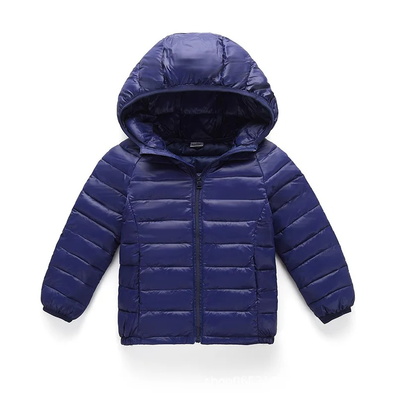 Parka doudoune enfant à capuche - Bleu marine, 3 ans Parka doudou enfant bleu marine avec capuche.